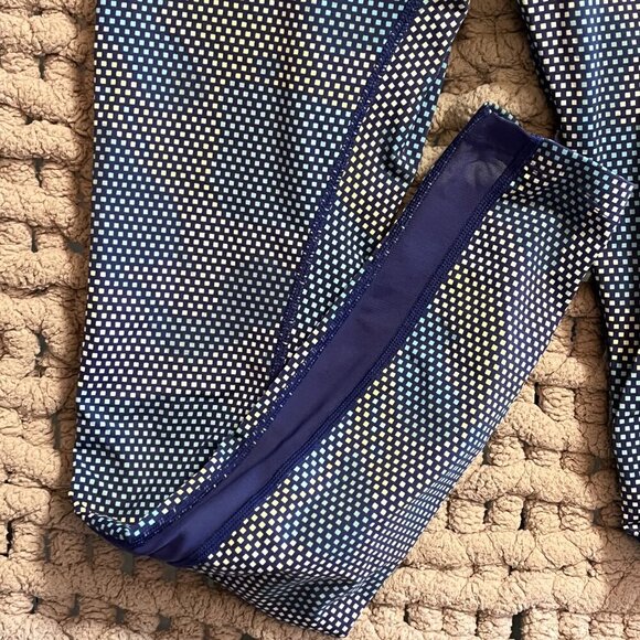 Nike Woman's Athletic Blue and White Polka Dot Dri - Fit Leggings - Size Small - Picture 9 of 12